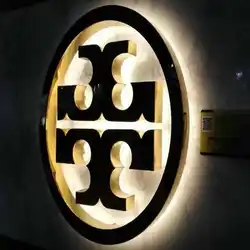 Задний освещенный канал из нержавеющей стали буквы логотип 3d светодиодные настенные вывески