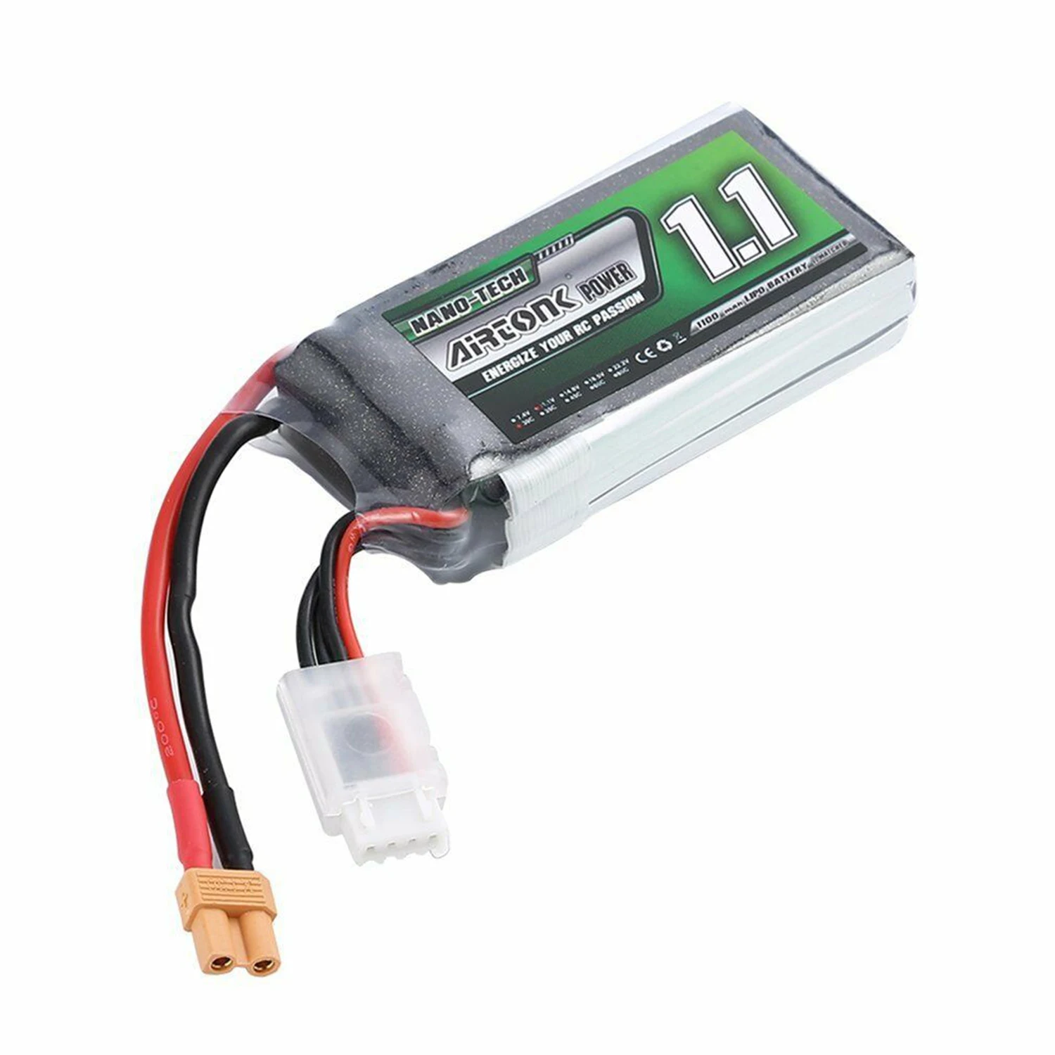 Airtonk 11,1 V 1100Mah 30C 3S 1P Lipo батарея Xt30 разъем для радиоуправляемого дрона