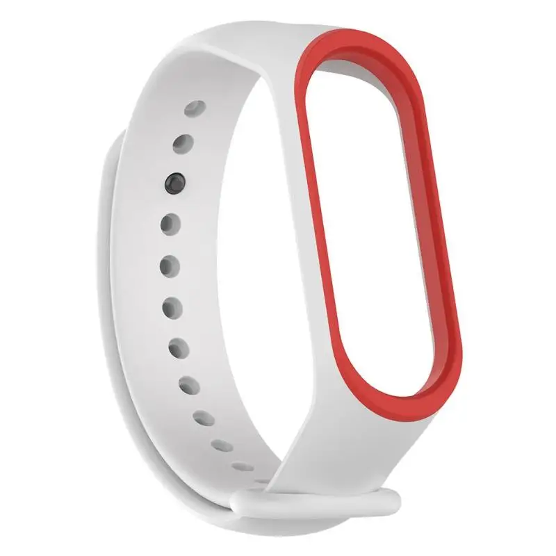 Мягкий силиконовый пористый дышащий регулируемый ремешок для часов Xiaomi Mi Band 3