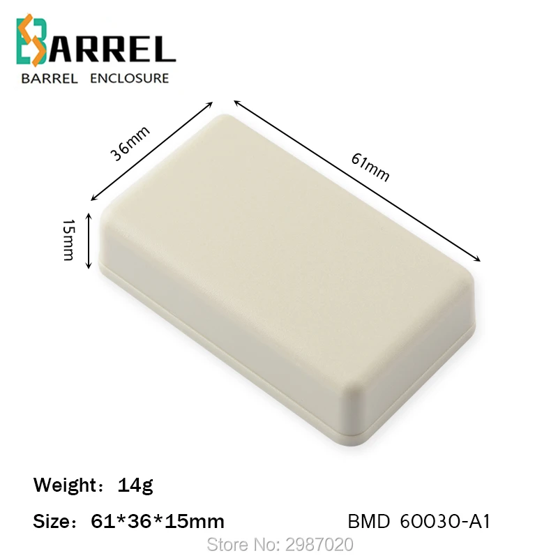 10 шт./лот 61*36*15 мм пластик Корпус для электронного проекта органайзер для стола распределительная коробка Малый ABS сенсор управление розетка выключатель случае