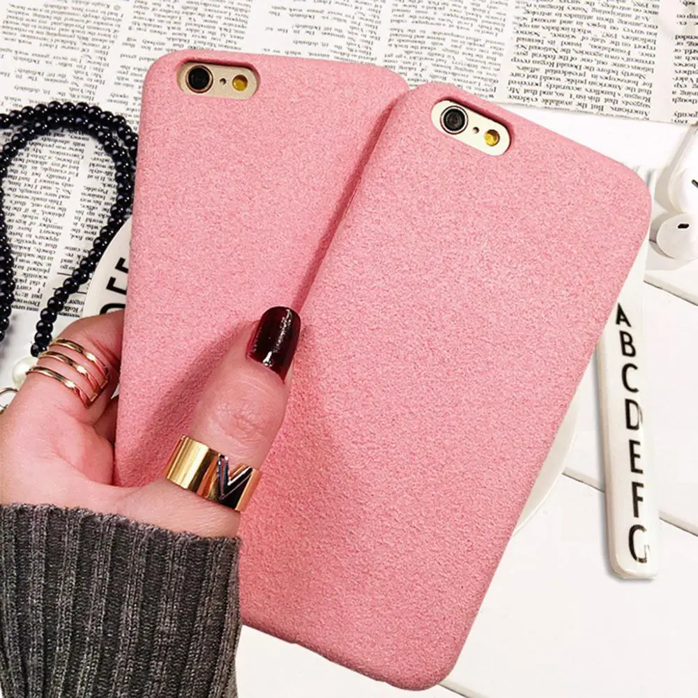 

Frosted Matte Plush Shockproof Phone Case Cover Shell for iPhone 6 6S 7 Plus