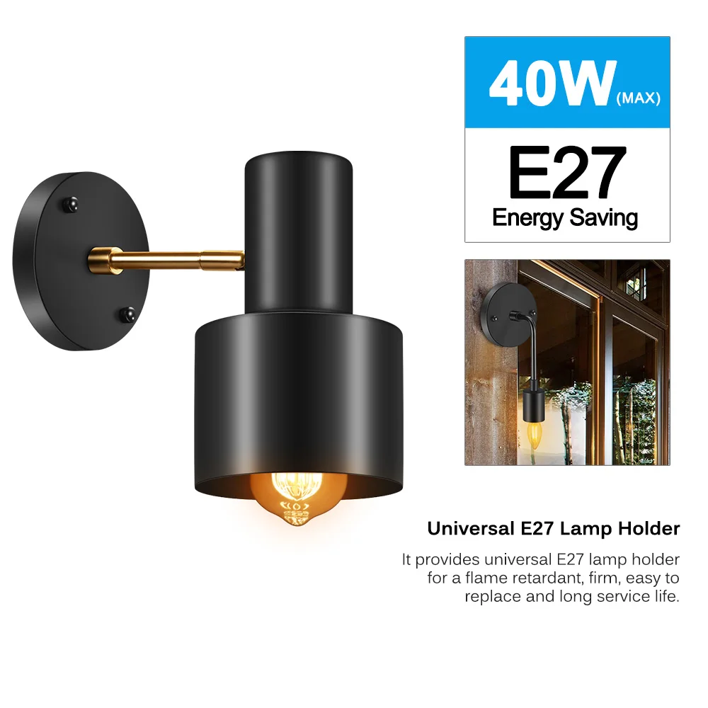 

Nordic Wall Lamp For Living Room Bedside Industrial Decor Modern Indoor Lighting Vintage Wall Light Bedroom Retro Sconce Lamp