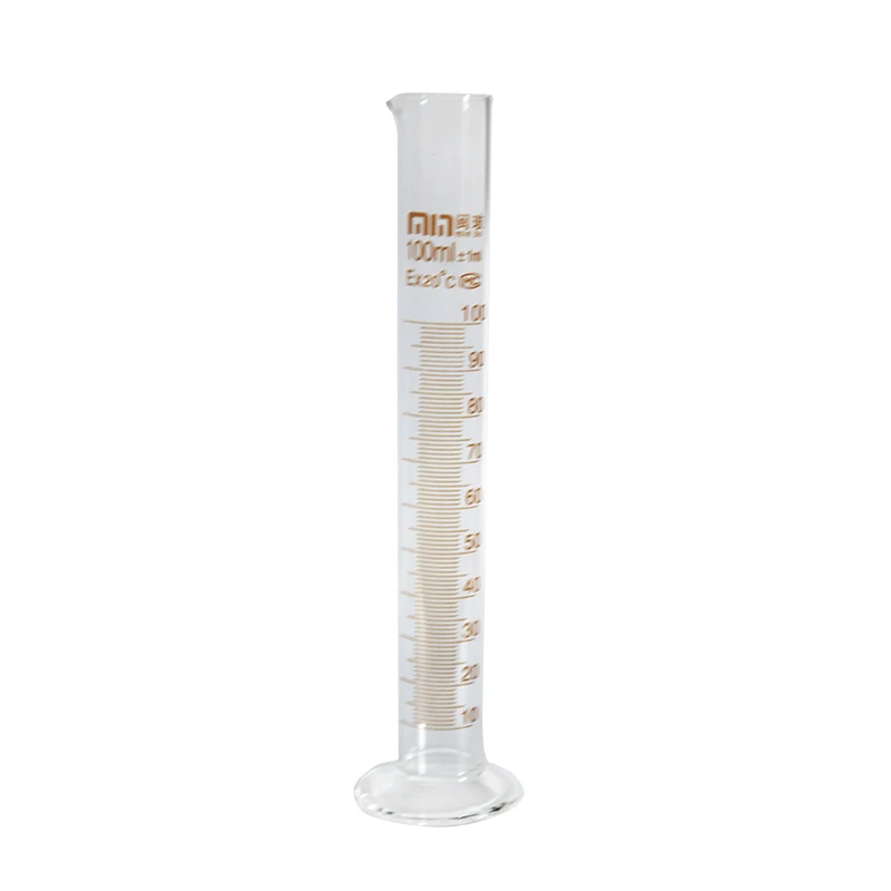 100ml 1pc/pack Glass graduated cylinder with scale Pyrex lab measuring cylinders with mark for chemical experiment Borosilicate