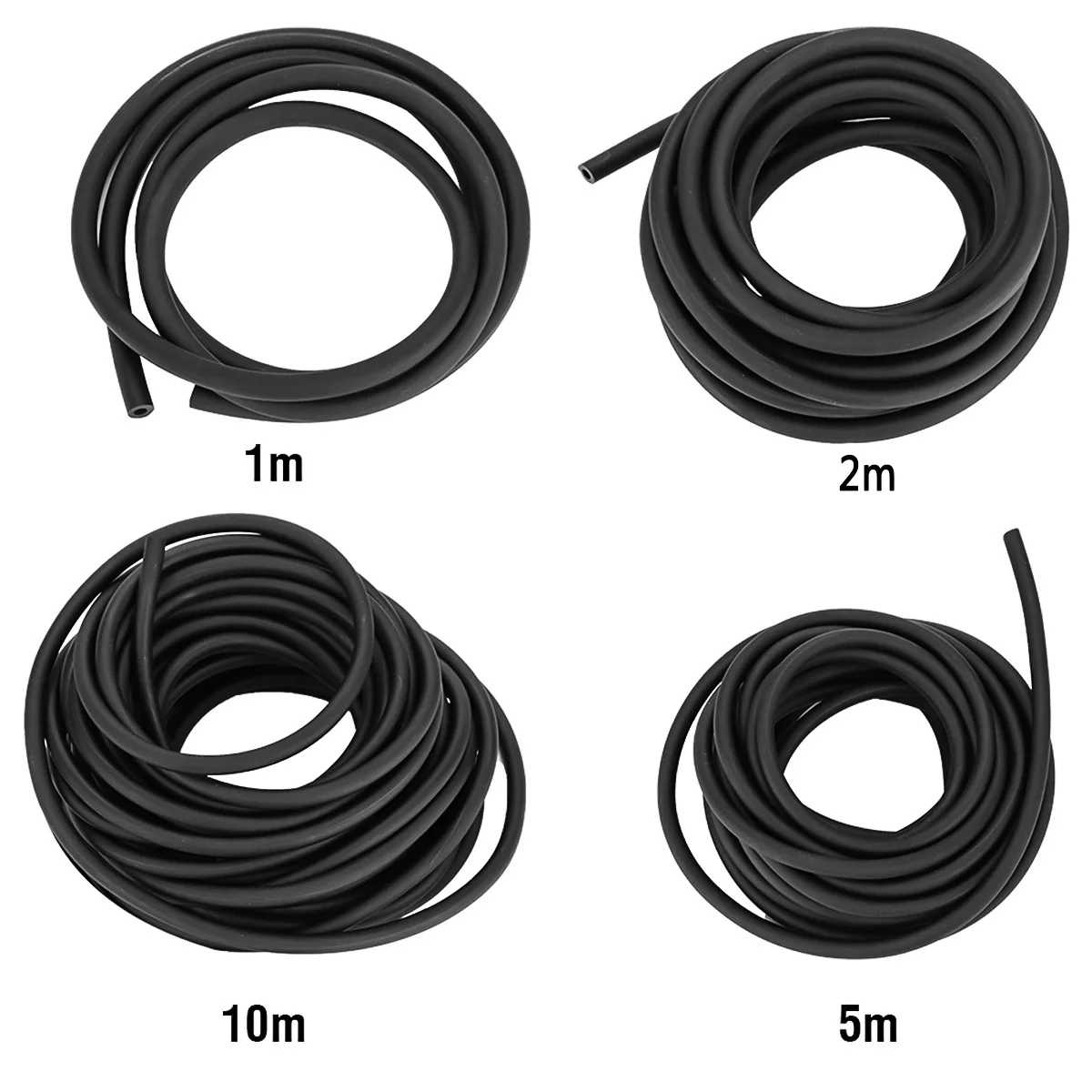 أسود 1 M/2 M/5 M/10 M الطبيعي اللاتكس المقاليع مرونة أنبوب مطاط أنابيب الفرقة ل الصيد رياضة ممارسة السحر