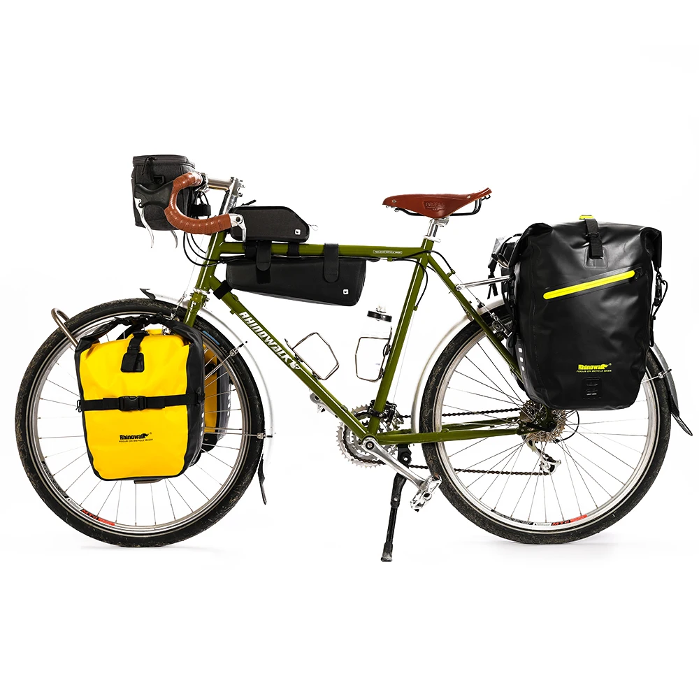 Clearance Rhinowalk Mountain Road Bicycle Bag Waterproof Portable 20L Bike Rear Seat Luggage Package Wear-resistant Bike Front Wheel Bags 0