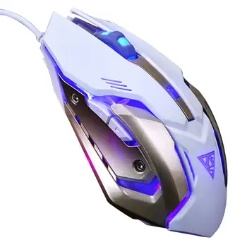 

Gamedias V1 Mechanical Game Colorful Luminous Mouse Usb Aggravation Mechanical Feel Mouse