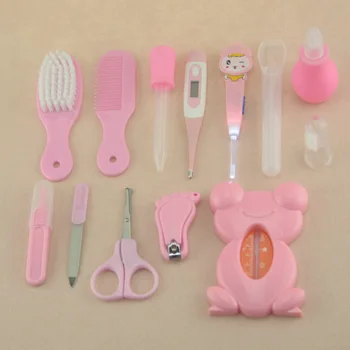 

1 Set Multifunction Baby Kids Healthcare Kit Thermometer Grooming Brush Nail Clipper Gadget YJS Dropship