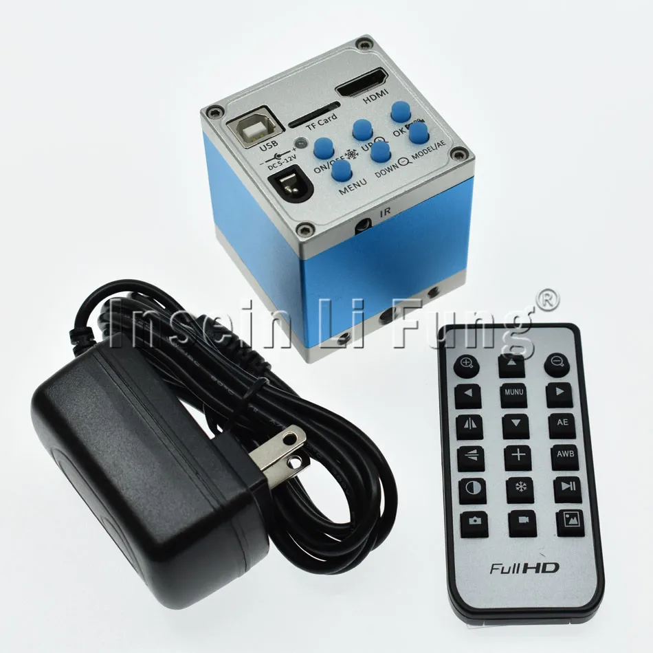  16MP HDMI USB HD Microscope Camera+High Working Distance Large Field of View 5X-100X C-mount Lens+L