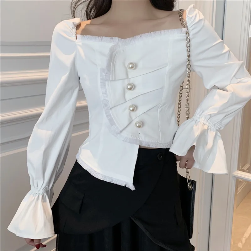 

New Women Shirts Not Irregular Gauze Blouse Skirts Shirt 7458