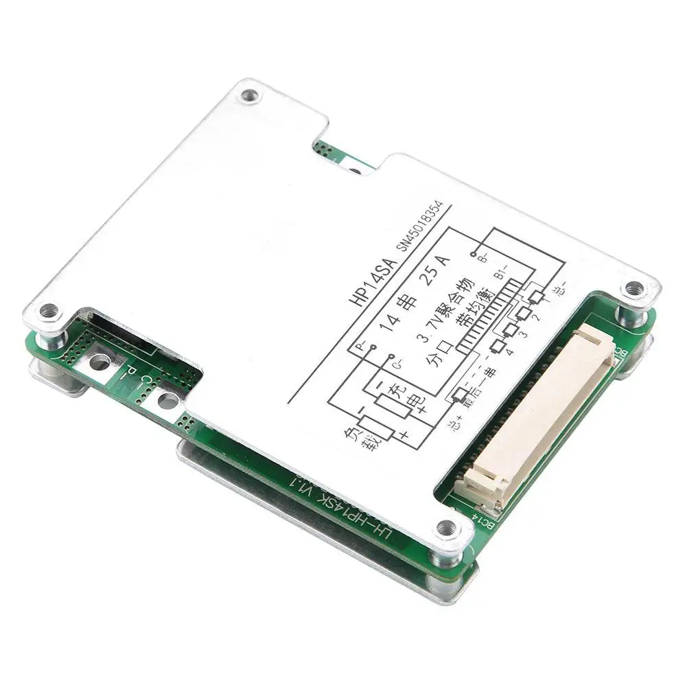 14S 48V 25A/30A/40A плата батареи баланс заряда с алюминиевым радиатором|Детали и