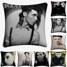 Andy Black Veil Brides Figure Decorative Pillow Case For Sofa 45x45cm Linen Cushion Cover Home Decor Throw Pillowcase Almofada black veil brides black veil brides black veil brides