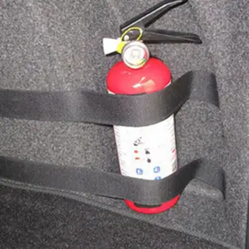 

4 Pcs/Set Fire Extinguisher Car Trunk Belts Storage Bag Magic Tapes Fixing Bandage Bracket Stickers Straps Fastener Car Styling