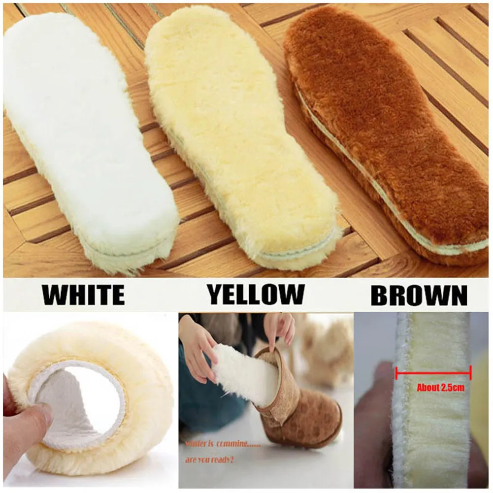

Thickened wool insoles winter thermal imitation cashmere sheepskin fur shoes pad Fleece keep warming unisex
