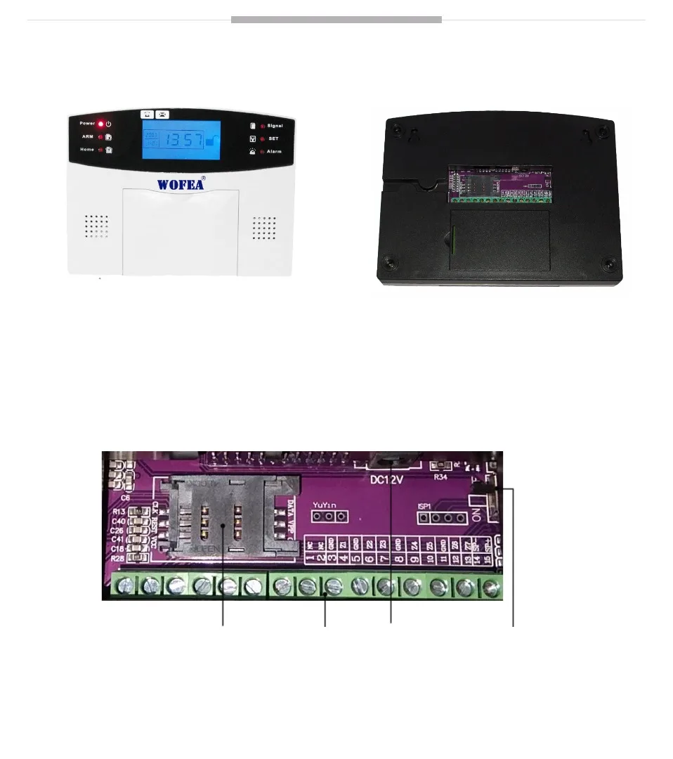 106 zona LCD sistema de alarma GSM con voz de dos vías de intercomunicación de burglarproof - 4