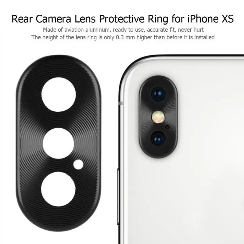 Для iPhone XS металлическая задняя защита для объектива камеры защитное кольцо для iPhone XS телефон Камера объектива гвардии чехол