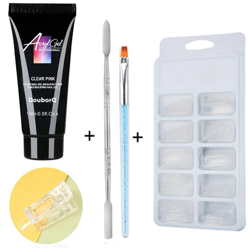 No hay olores que construyen rápidamente el Kit de Arte de uñas de poligel acrílico UV mejora de la extensión de la manicura de secado rápido TSLM1