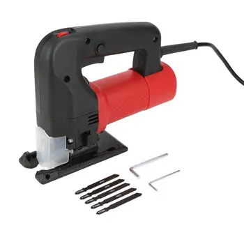 

220V Handheld Mini Woodworking Electric Jigsaw Metallic Multifunctional Chainsaw Electric Jig Electric Hand Tool Set