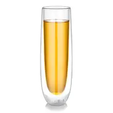 5,1 унций стакан для пива креативный бокал для шампанского с двойными стенками Изолированная пивная кружка прозрачная пивная чашка
