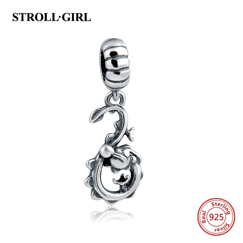 

Fit authentic European Bracelets silver 925 Original pendant charms animal dragon beads European fashion jewelry making for gift