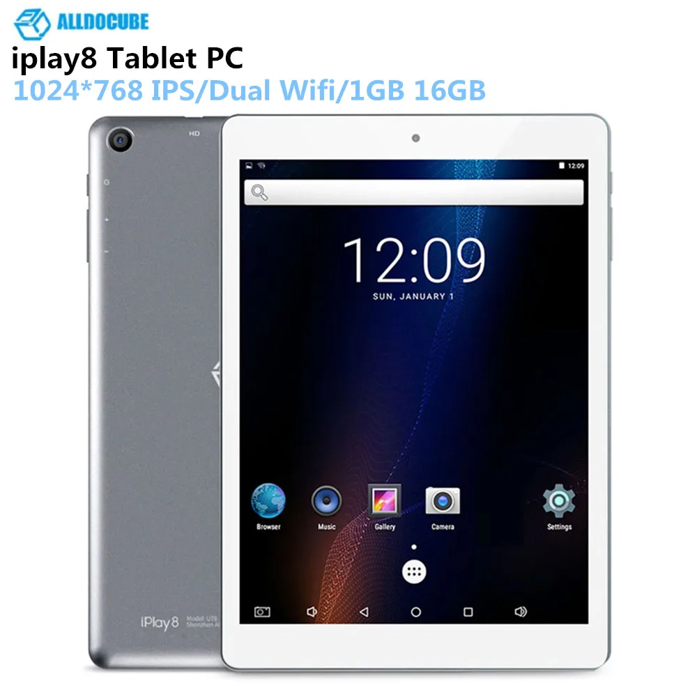 

ALLDOCUBE iplay8 Tablet PC 7.85 inch MTK MT8163 Quad Core 1024*768 IPS Android 6.0 1GB 16GB Dual Wifi 2.4G/5G Micro HDMI GPS New
