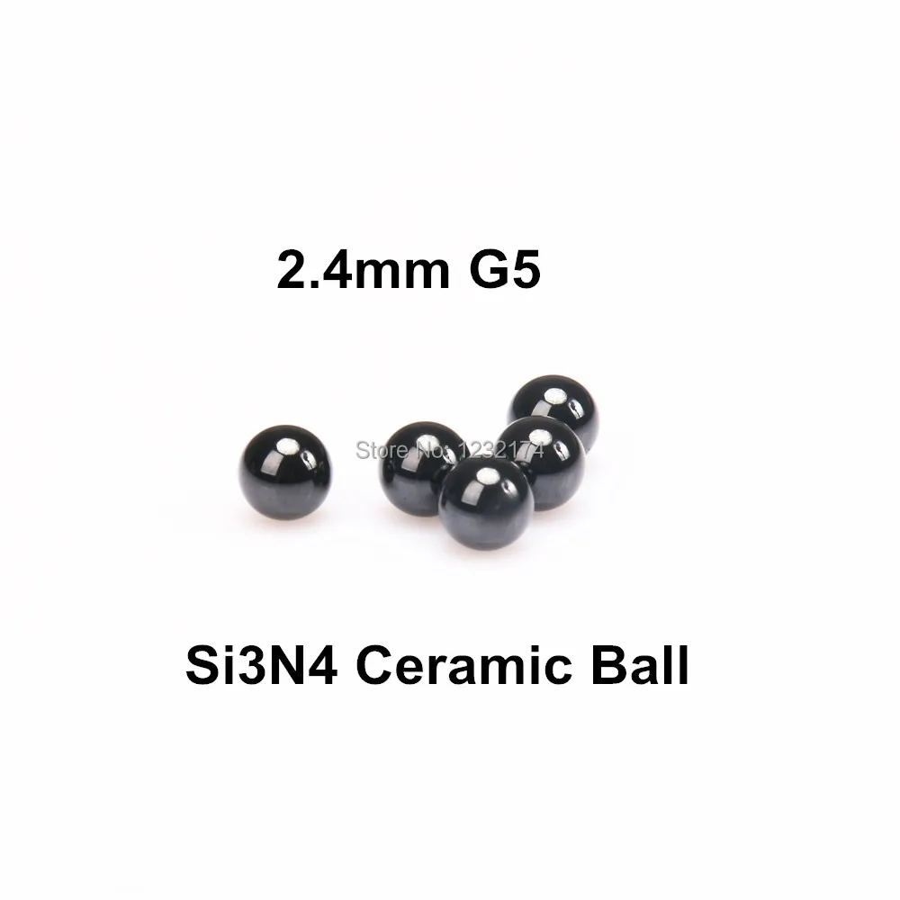 

2.4mm Silicon Nitride Ceramic Ball Si3N4 Grade G5 100PCS/Lot used in Bearing,Pump,Valve ball,linear slider 2.4mm ceramic ball