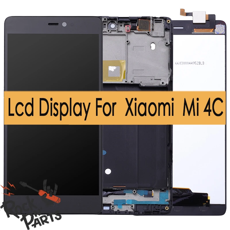 

Lcd display with touchscreen Digitizer Assembly and Frame For Xiaomi Mi 4c Mi4c No Dead Pixel BLack