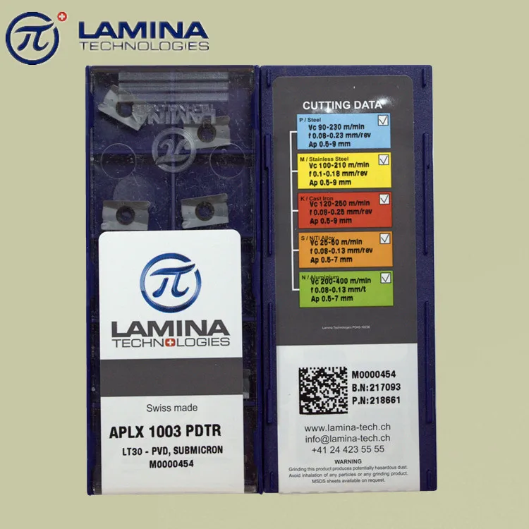 LAMINA APLX1003 LT30 CNC карбидные фрезерные Вставки Режущий инструмент|Фреза| |