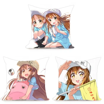 

Oct. Home Textile Anime Hataraku Saibou Cells At Work Kesshoban Platelet 2WT 2way One-sided Two-sided Square Pillow Case #41477B