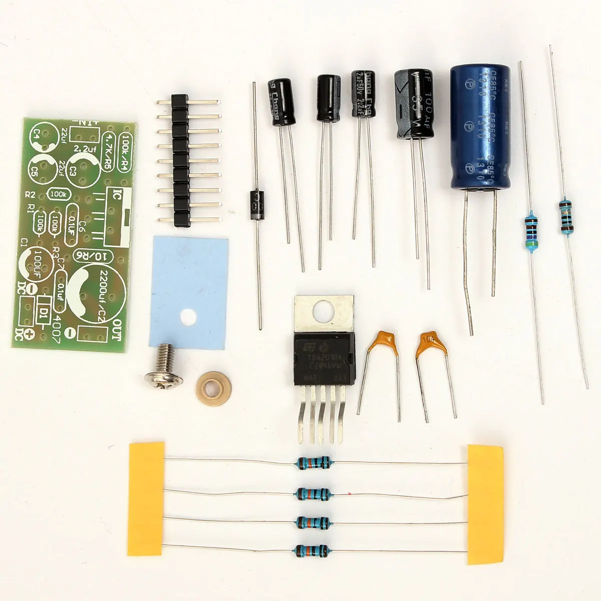 CLAITE 3 шт. DC 9 V 24 Mono TDA2030A аудио hi fi усилитель плата DIY Kit мощность 18W операционный