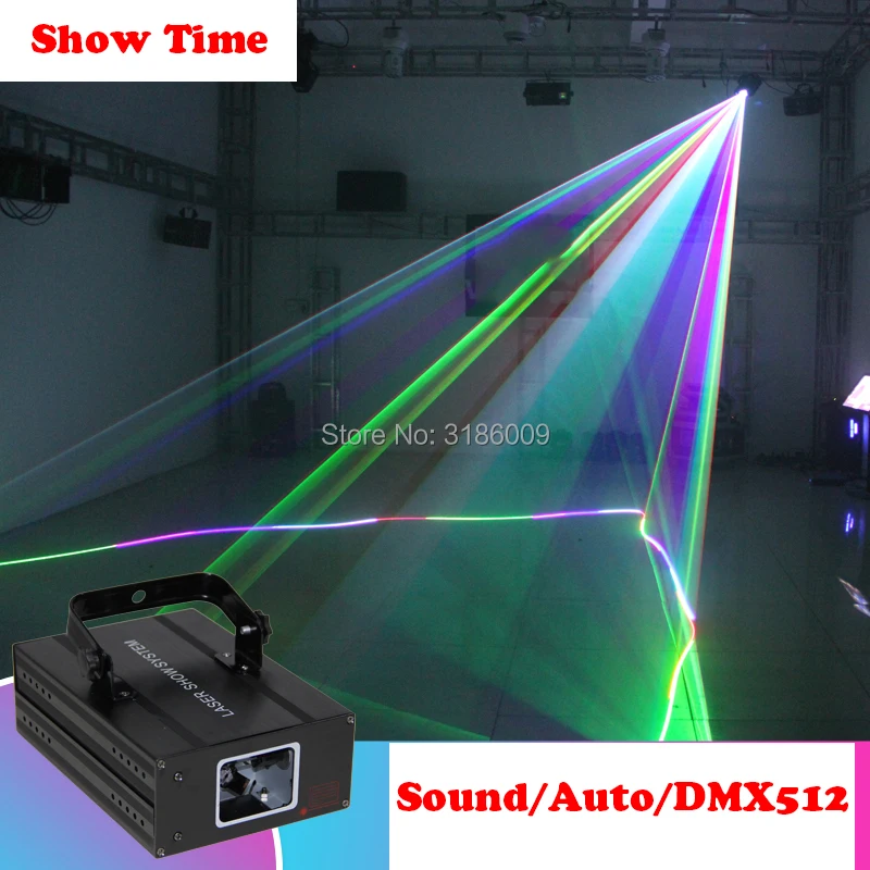 Самое время для дома вечерние DJ лазерный проектор сканер Лазерная линия DMX RGB