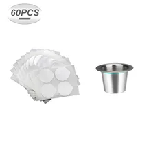 Капсула для кофе Nespresso, Кофеварка, многоразовый фильтр для кофе, многоразовые Пустые капсулы для кофе, капсулы с алюминиевыми уплотнителями