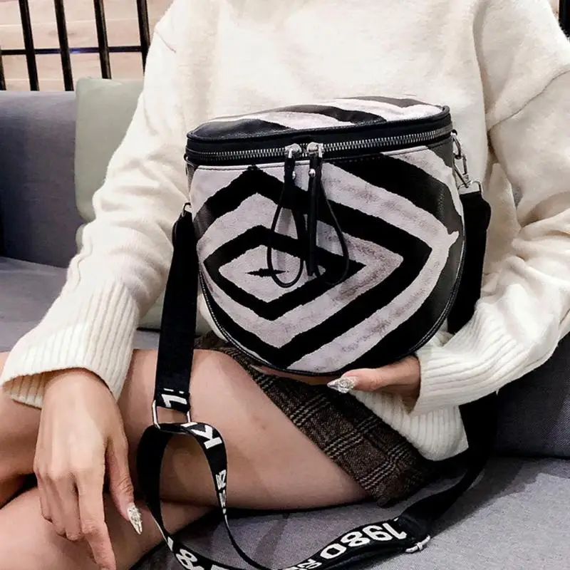 ليوبارد طباعة دلو امرأة حقيبة بو الجلود Crossbody أكياس حقيبة ساع الإناث حقيبة يد Crossbody حقائب النساء 2019 جديد