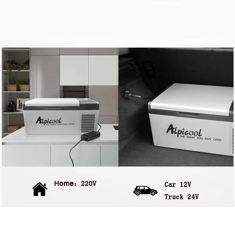 Портативный 20L 12 V/24 V холодильник автомобильный мини-холодильник-20 градусов мульти-Функция компрессор дома охладитель морозильник