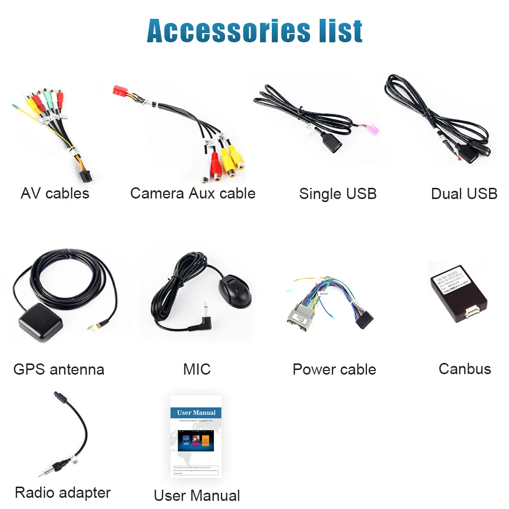 Excellent Dasaita 10.2" Multimedia Player Android 9.0 GPS Navi 1 Din Car Radio 1080P Video for Jeep Wrangler 2015 2016 with AUX Bluetooth 5