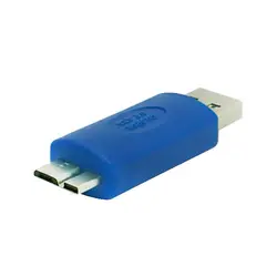 1 шт Пластик + Медь USB 3,0 мужчина к Micro B адаптер USB3.0 утра до Micro B Соединительная Муфта конвертер