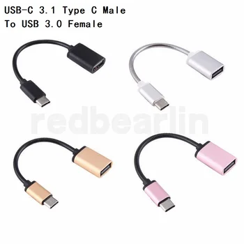 

Metal Type-C USB 3.1 To USB 3.0 OTG Adapter Type C Data Cable Connector For Computer PC For Cell Phone
