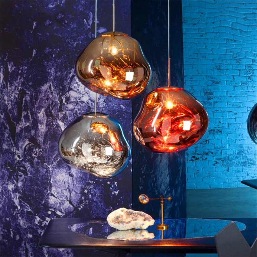 

Nordic Living Room LED Chandelier Custom Height Lava Tom DIXON Melt Lava Interior Deco Pendant Lamp Light Kitchen Fixtures Avize
