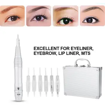 

Permanent Makeup Machine Eyebrow Eyeliner Lip Tattoo Pen with Portable Power Switch Car Tattoo Microblading Pen Tattoo Supplies