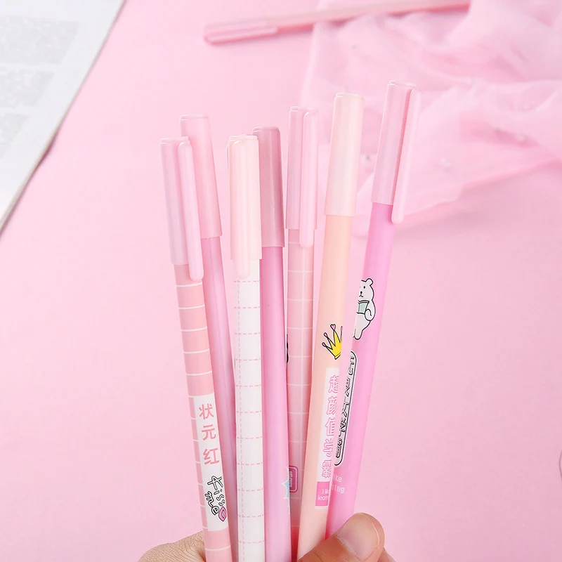 

Kawaii Gel Pens 0.5mm Black Cute Pens Creative Neutral Pens For Kids Girls Writing School Office Supplies Stationery
