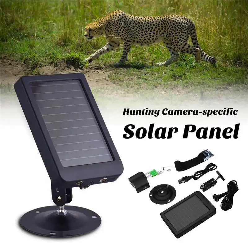 

7.4W Hunting Camera Battery Solar Panel Charger External Power Mini Camera Battery Solar Panel HT-002LIM HT-002A HT-002LI