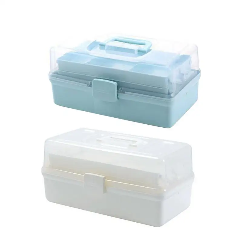 

Three-storey Storage Box Multi-functional Receptacle Storage Box Hand-held With Large-capacity Plastic Tool Receptacle Lock