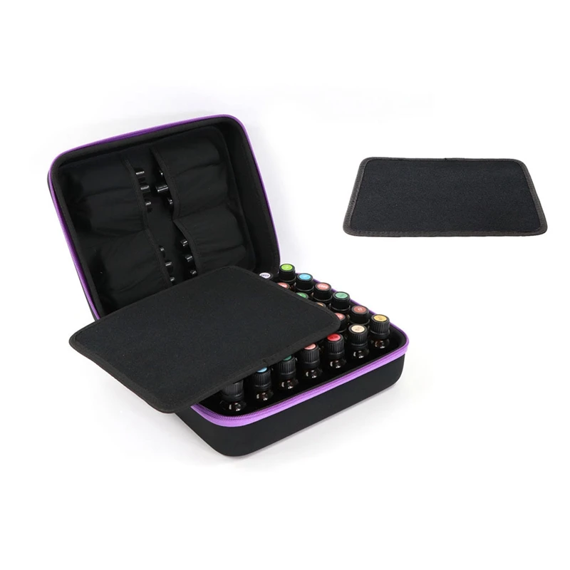 

42 Grid Essential Oil Storage Case Travel Carrying Holder Bag Small Bottle Storage Box Bags 15Ml Nail Polish Organizer Double