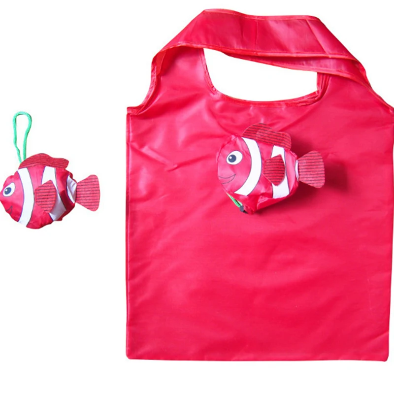 3 шт. Mic Тропические рыбы складной эко многоразовые сумки для покупок herbruikbare boodschappentas bood schappentas opvouwbare tasjes