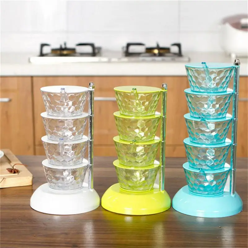 2 Size Practical Crystal Spices Storage Seasoning Box Fashion Multi