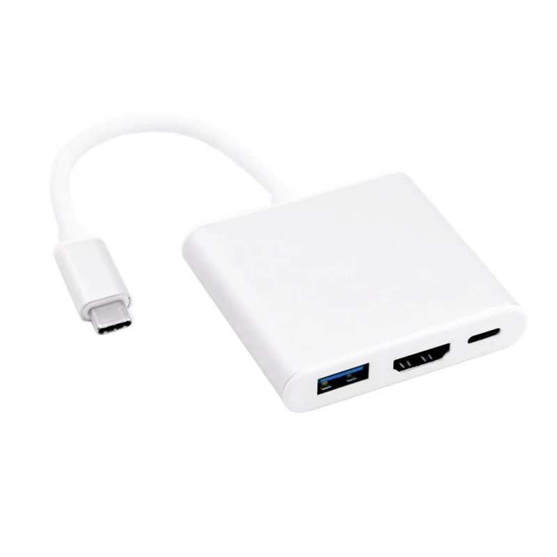 4K USBC 3 1 концентратор конвертер USB C Тип к 0/HDMI/TypeC женское зарядное устройство AV