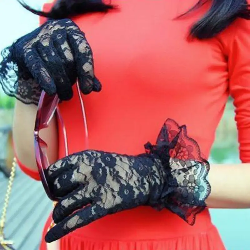 Buy Elegant Women Gloves Female Ladies Fashion Wrist