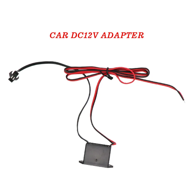

DC 12V Mini Neon EL Wire Power Driver Controller 1-5M Glow Cable Strip Light Inverter Supply Adapter Flexible Neon Wire Driver