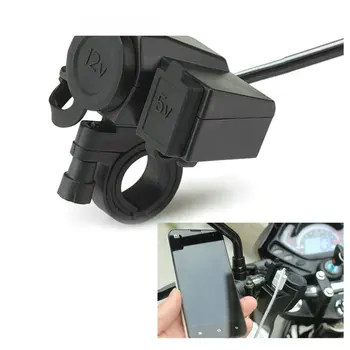 

DHL Fedex 50 PCS Waterproof Motorcycle 5V 2.1A Power Socket USB Charger car Adapters & Sockets
