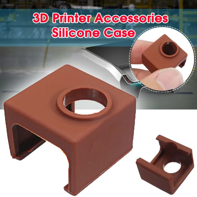 Cheap MK10 Coffee Color Silicone Protective Case For Heating Aluminum Block 3D Printer Part Hot End 3D Printer Parts & Accessories Cheap MK10 Coffee Color Silicone Protective Case For Heating Aluminum Block 3D Printer Part Hot End 3D Printer Parts & Accessories