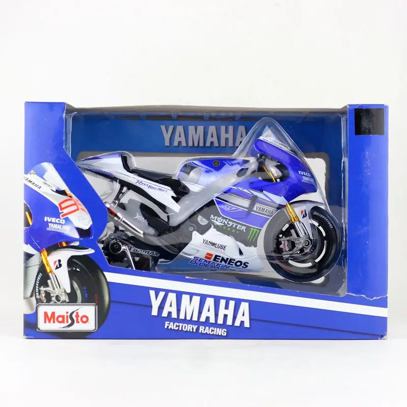 Maisto/1:10 весы/Моделирование литья под давлением модель мотоцикла Игрушка/2013 YAMAHA YZR-M1 № 99 Гонки/нежная коллекция/Рождественский подарок для детей